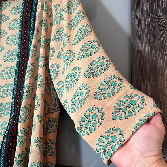 Darn Good Yarn Long-Line Open Front Duster NWOT - Picture 11 of 12